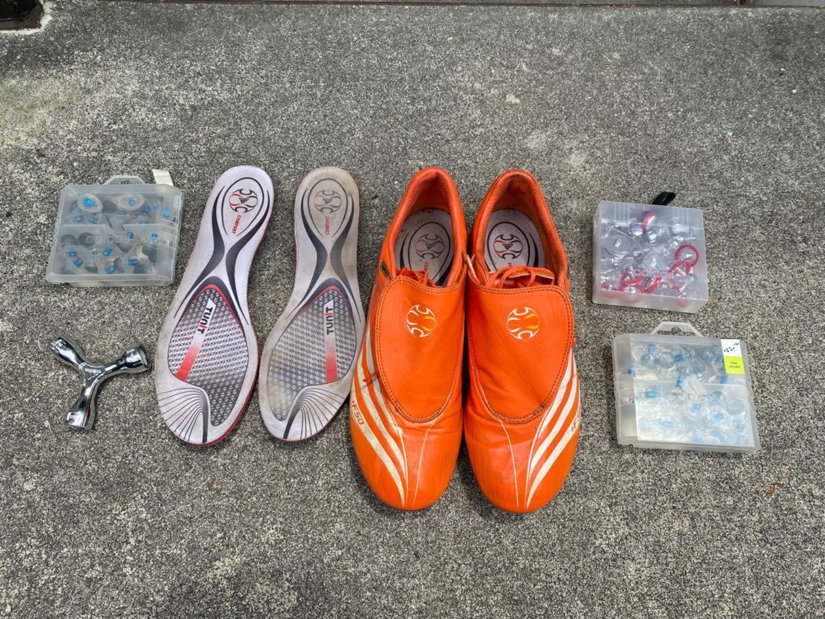 adidas F50 TUNIT 中村俊輔モデル ジャンク扱いオレンジ サイズ adidas F50 TUNIT 中村俊輔モデル ジャンク扱いオレンジ サイズ