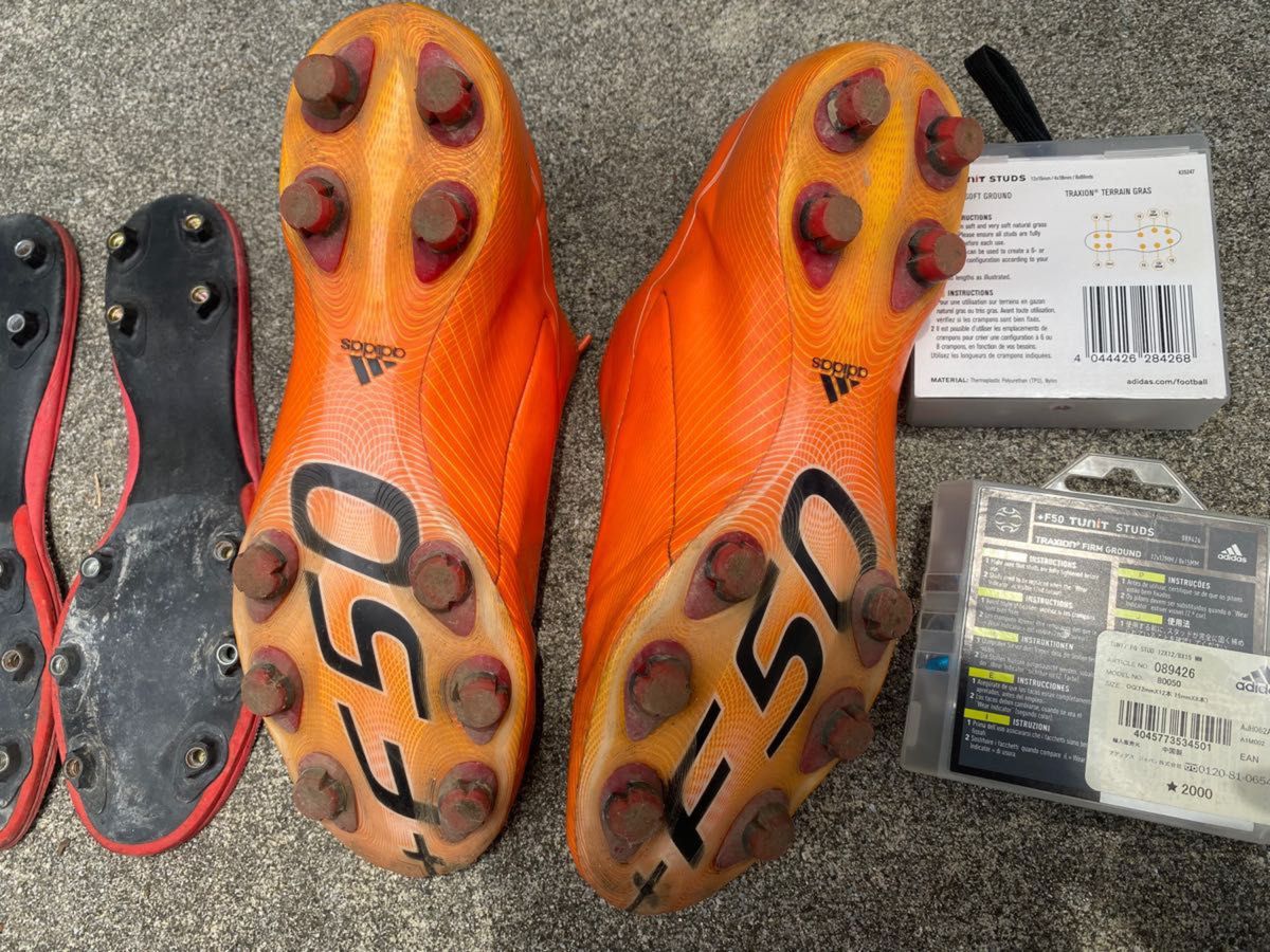 adidas F50 TUNIT 中村俊輔モデル ジャンク扱いオレンジ サイズ adidas F50 TUNIT 中村俊輔モデル ジャンク扱いオレンジ サイズ