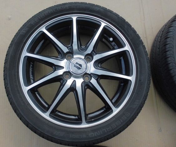 □軽自動車 15インチ タイヤホイール 4.5J×15+43 4H 100 SEIBERLING