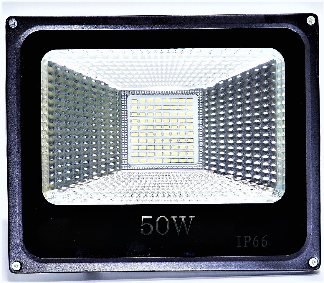 10台セット!【爆連SMDチップ80発搭載】LED50W投光器 6500K白色 10台セット!【爆連SMDチップ80発搭載】LED50W投光器 6500K白色