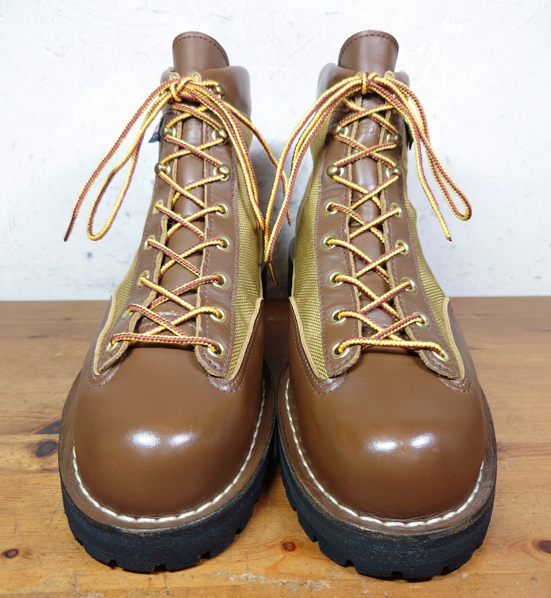 【数回履き程度/美品】 USA製 Danner/ダナー 33234 ライト GORE-TEX ブーツ 9EE 27cm ブラウン カーキ/30440 30420 x_画像4