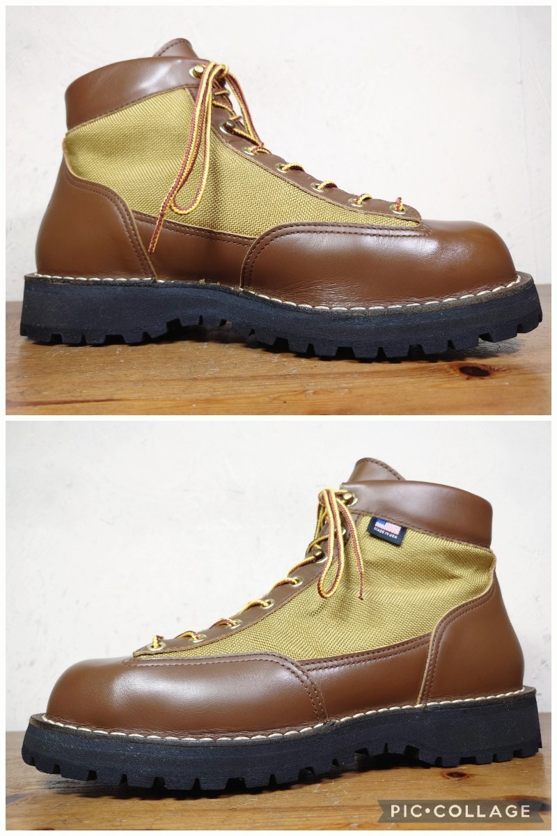 【数回履き程度/美品】 USA製 Danner/ダナー 33234 ライト GORE-TEX ブーツ 9EE 27cm ブラウン カーキ/30440 30420 x_画像2