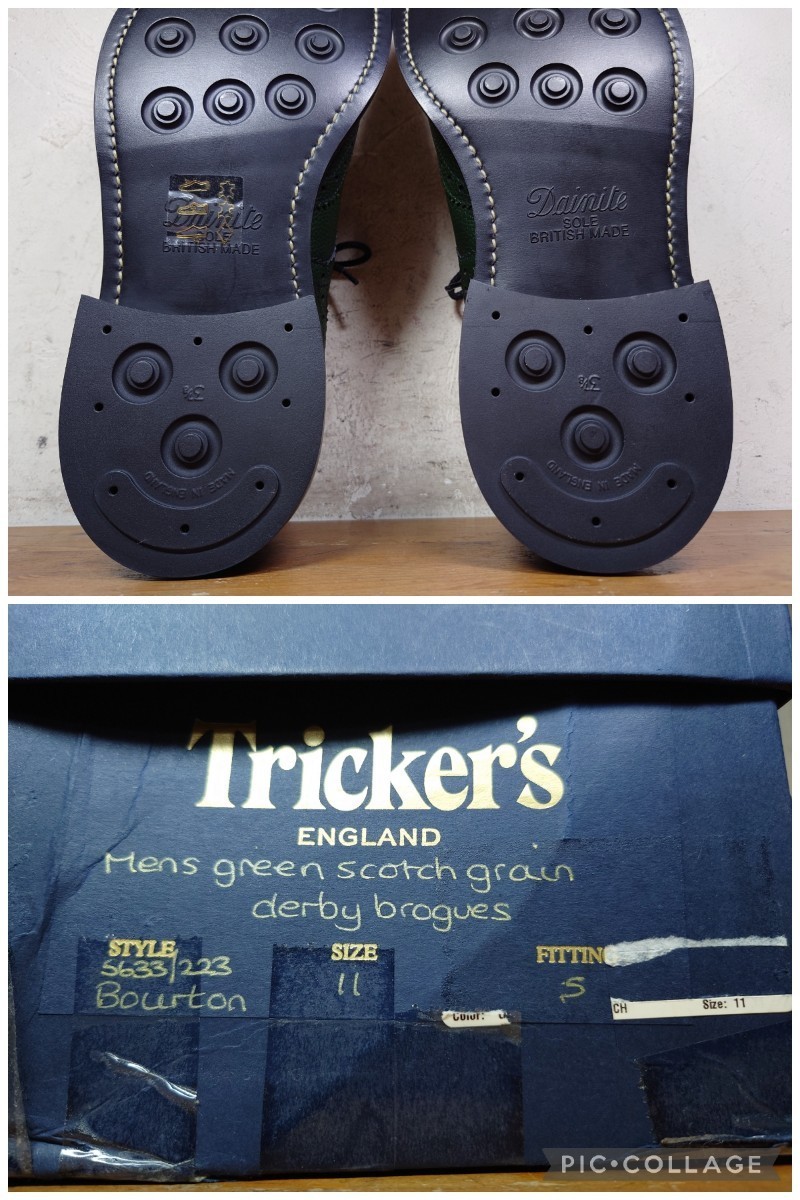 [.. put on footwear only / unused ] Britain made Tricker\'s/ Tricker's Barton Country wing chip UK11 Fit.5 29.5-30cm rank / Crockett cheaney