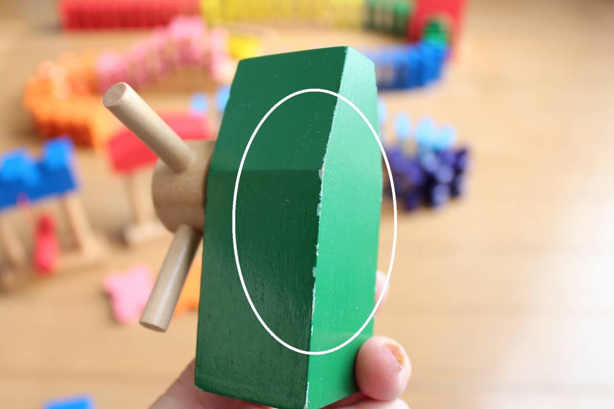 【エド・インター】ドキドキドミノ（木製ドミノ） 積み木にも 定価7,700円 知育玩具の画像7