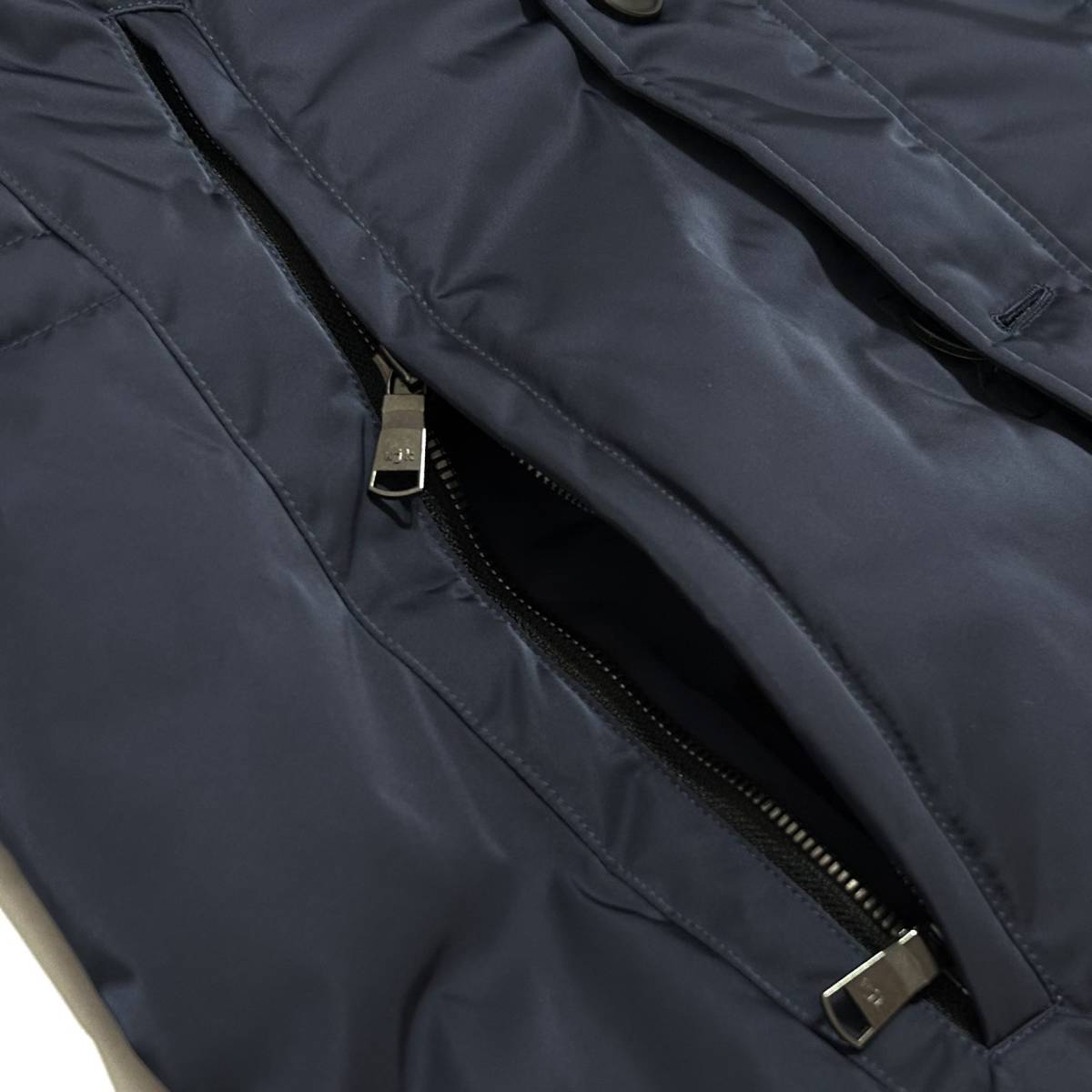 safari掲載 定価8.6万 wjk HIGH DENSITY ESTER B9 DOWN JACKET Mサイズ 紺 美品 メモリーヤーンダウンジャケット akm ジュンハシモト