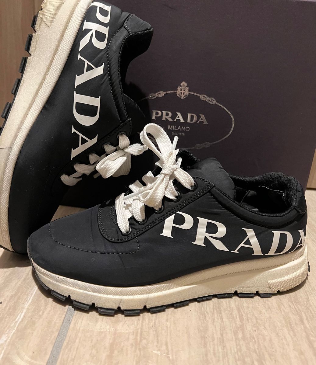 PRADA プラダ ロゴ スニーカー 23 5~24㎝ 37 レディース|Yahoo PRADA プラダ ロゴ スニーカー 23 5~24㎝ 37 レディース|Yahoo