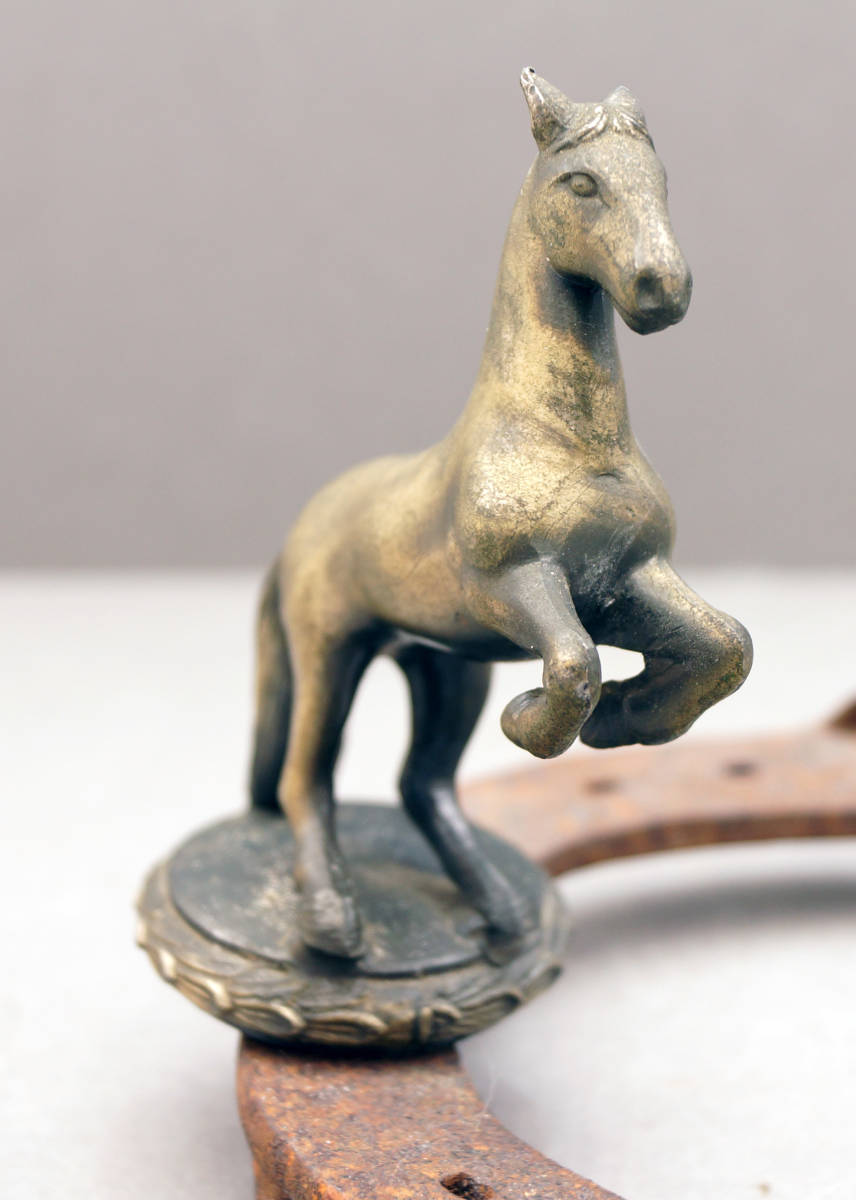 アンティーク　蹄鉄と馬の置物　_画像7