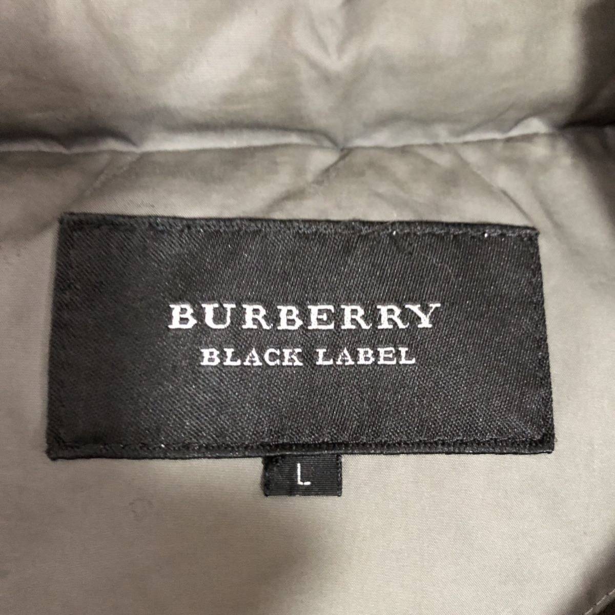 極美品/極暖 ●BURBERRY BLACK LABEL バーバリーブラックレーベル ダウンコート ジャケット ホワイトグース ラクーンファー ノバチェック L_画像7