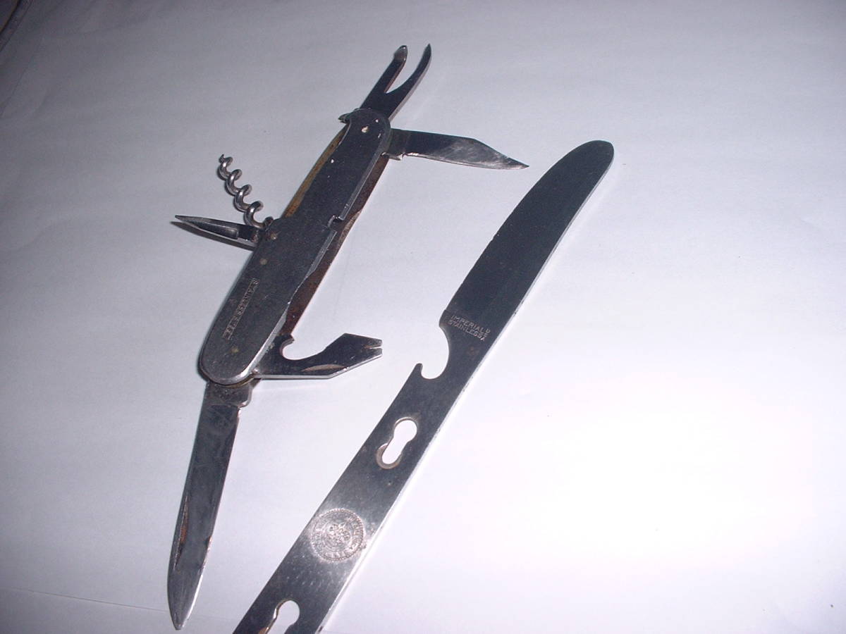 米軍の食器（スプーン、ナイフ、フォーク）珍品USNのナイフ有り、画像5と6, オマケ(画像７，８，９）_画像8