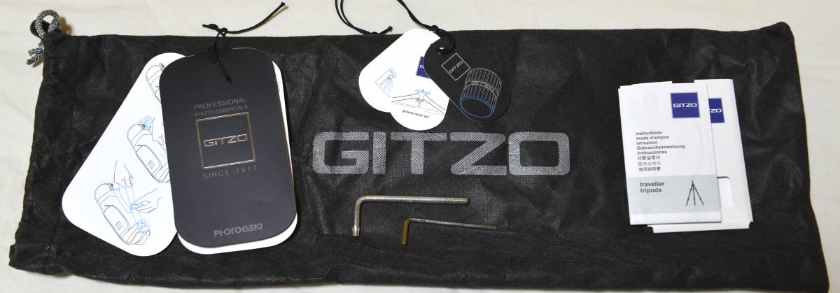 ※ジッツォ【 GITZO トラベラー三脚 GT1541T ＆ 専用バッグ GC1201T 】※　中古美品_画像2