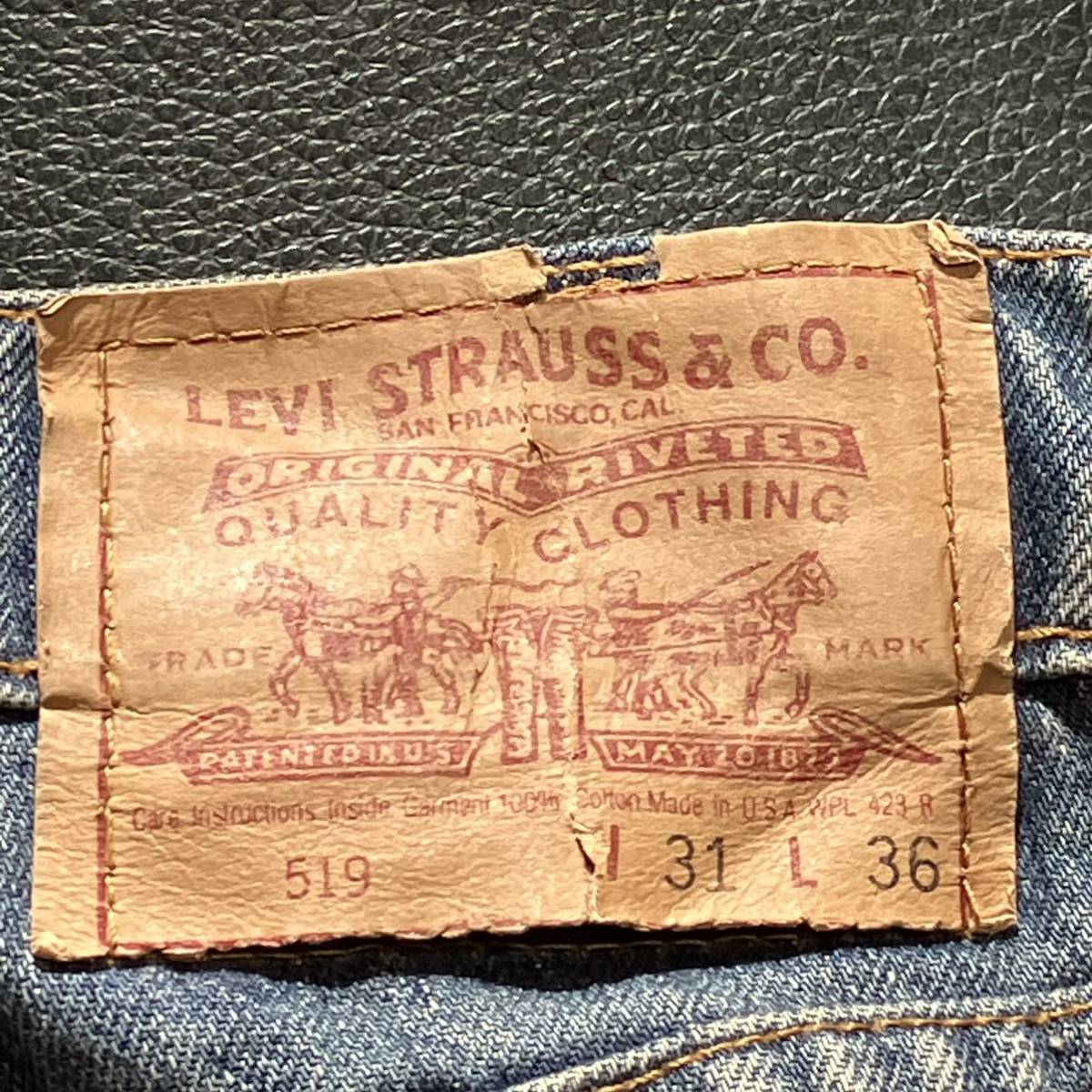 USED 80's〜90's LEVI'S 519 JEANS MADE IN USA 中古 80s〜90s リーバイス 519 ストレート ジーンズ アメリカ製 W30 L33 送料無料_画像8