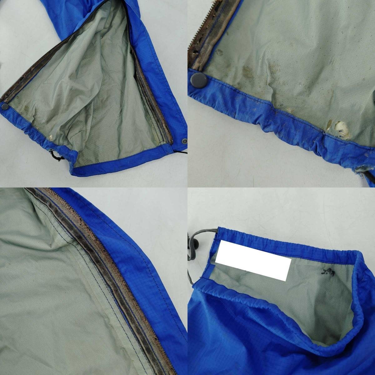 【中古】タラスブルバ GORE-TEX 雨具 RAIN SHADEIII レインウェア L ブルー メンズ 登山 アウトドア フィッシング TARAS BOULBA_画像9