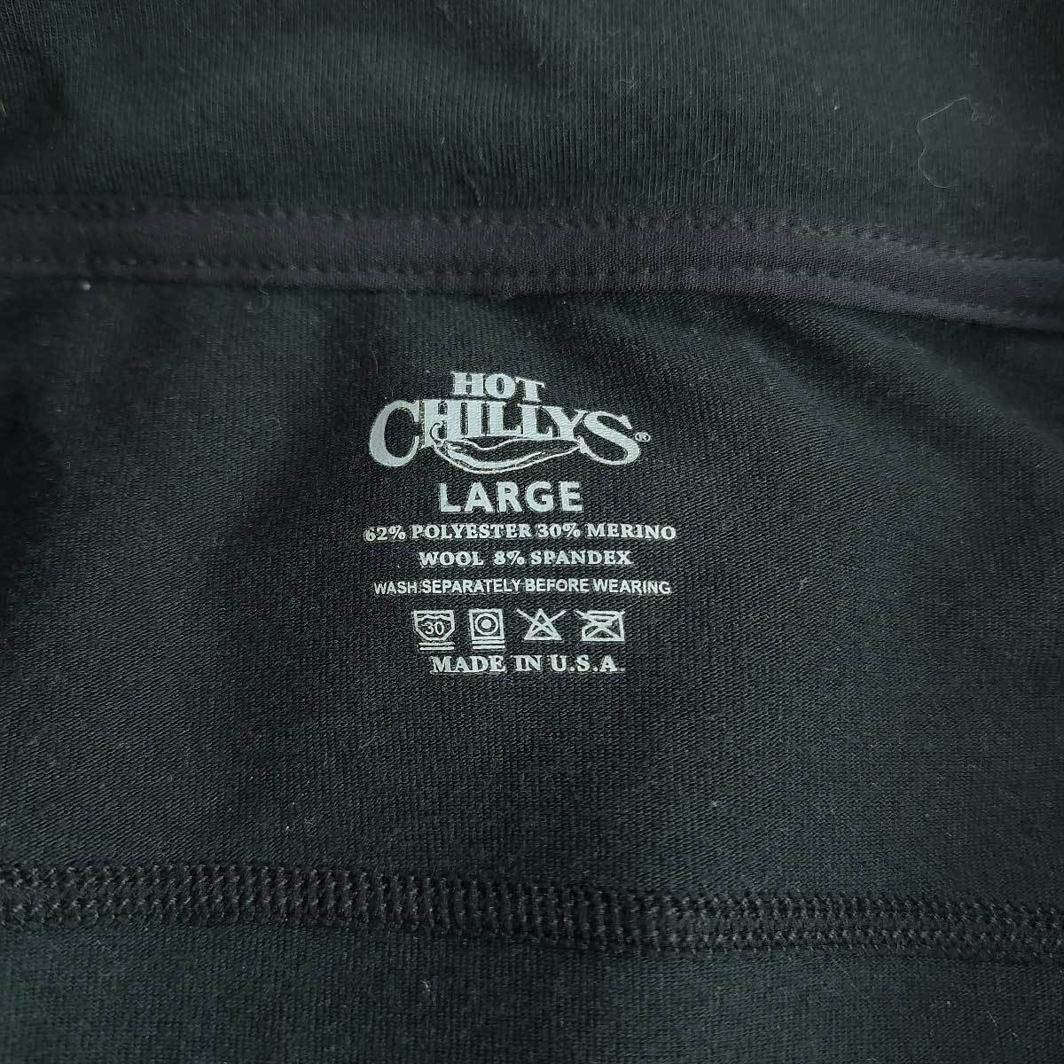 [ used ] hot Chile MERINO 8K half Zip Parker stretch jacket USA made L gray HC8463 men's outdoor wear HOT CHILLYS