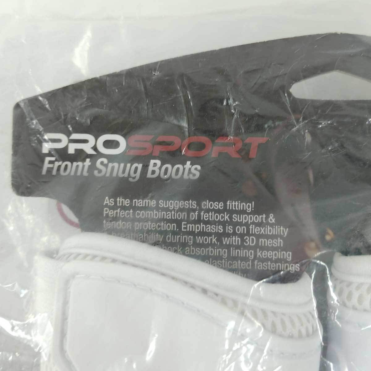 【中古・未使用品】LeMieux Snug Boots Front プロテクター 前肢 M ホワイト 8766