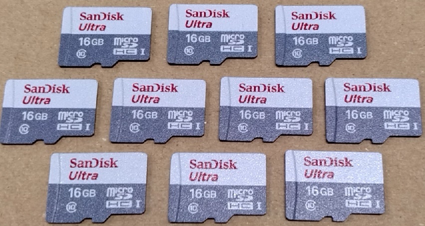 Sandisk Ultra microSDカード 16GB 10枚セット、送料込み！_画像1