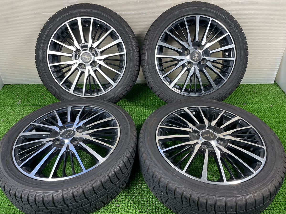 社外品　15インチ　4.5J +45 4穴/100 ヨコハマ　ice GUARD iG50 PLUS 165/55R15 75Q 4本　N-BOX ワゴンR MRワゴン アルト タント ムーヴ_画像1