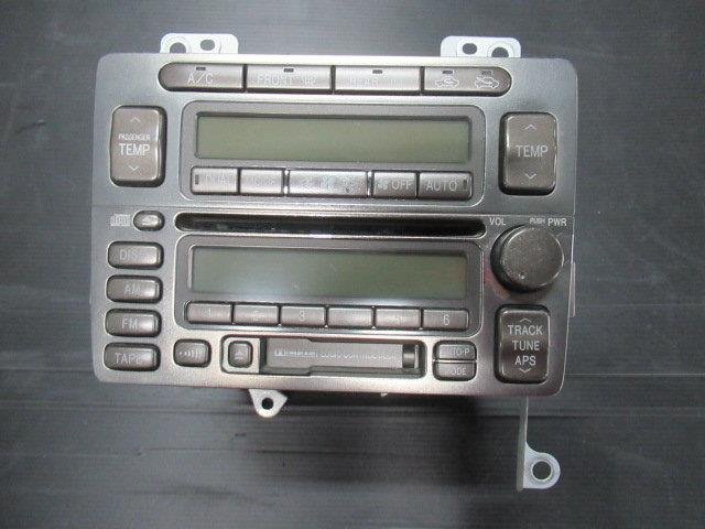 トヨタ JCG10 JCG11 JCG15 プログレ 後期 純正 CD カセット デッキ エアコンスイッチ 86120-51040 MX-T503GW_画像1