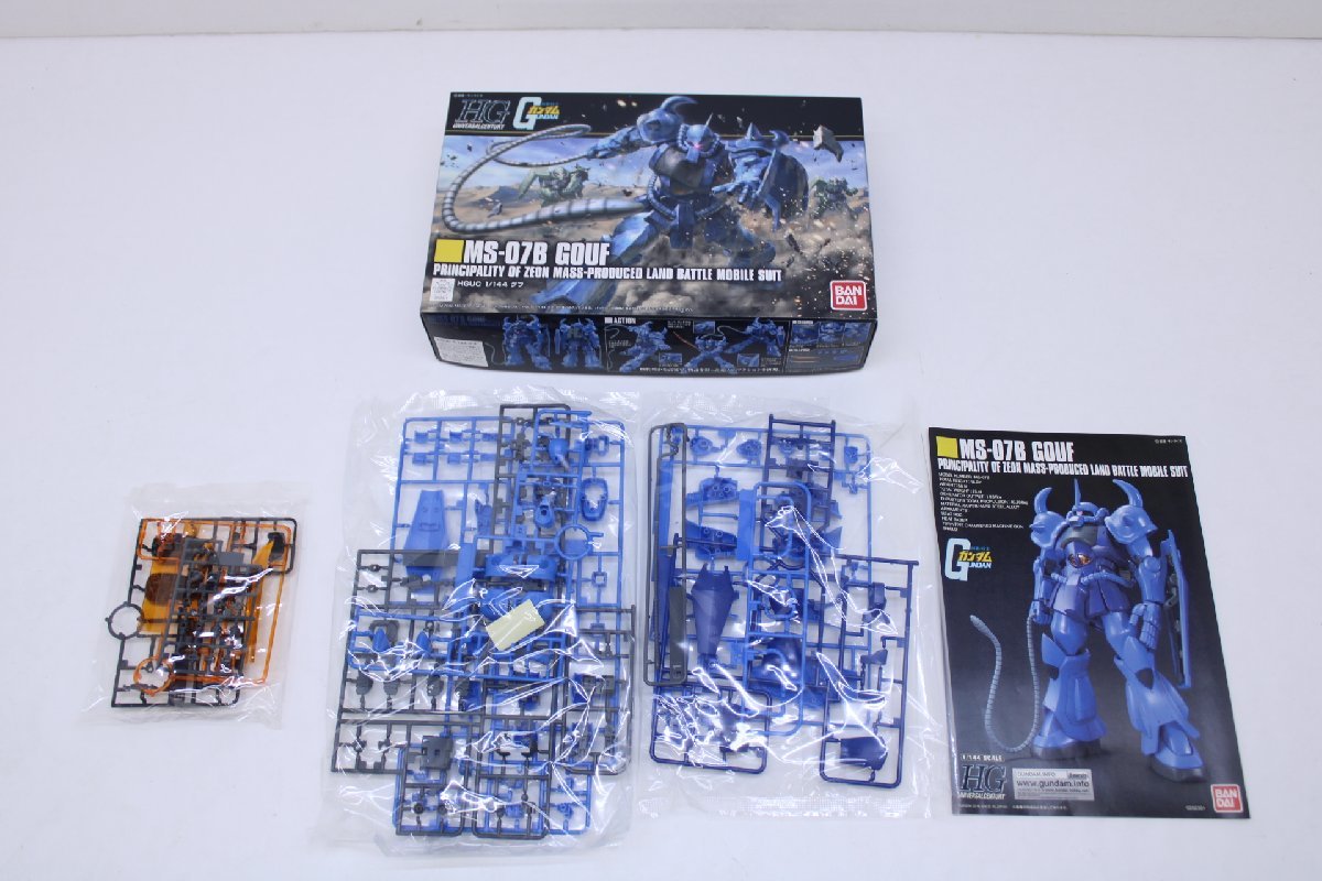 34JD●1/144 HGUC 機動戦士ガンダム RX-77-2 ガンキャノン MS-07B グフ YMS-15 ギャン 3点セット プラモデル ガンプラ 未組立 中古美品_画像6