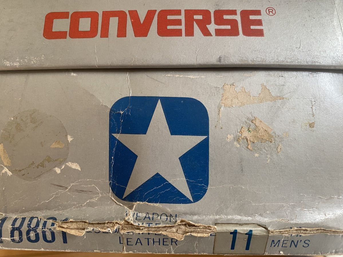 超希少！レイカーズカラー VINTAGE 80s オリジナル converse WEAPON 当時物 銀箱 コンバース ウエポン 検索 八村塁 マジックジョンソン_画像5