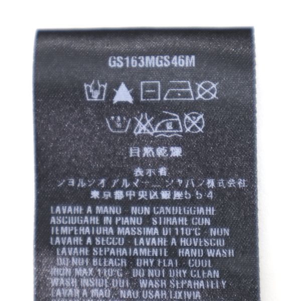 M3-ZJ043【美品】ジョルジオアルマーニ GIORGIO ARMANI 最高級 黒タグ カシミア シルク カーディガン グレー シルバー 48 メンズ_画像7