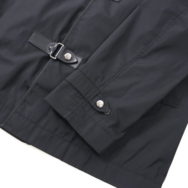 3-YH078【美品】ルイヴィトン Louis Vuitton フーデッド コート レザーベルト ブラック 54 メンズの画像5