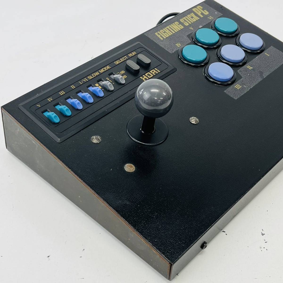 ☆希少・1円〜☆ HORI ホリ HPJ-08 PCエンジン FIGHTING STICK PC 本体 2台 ファイティング スティック コントローラー ジョイスティック_画像4