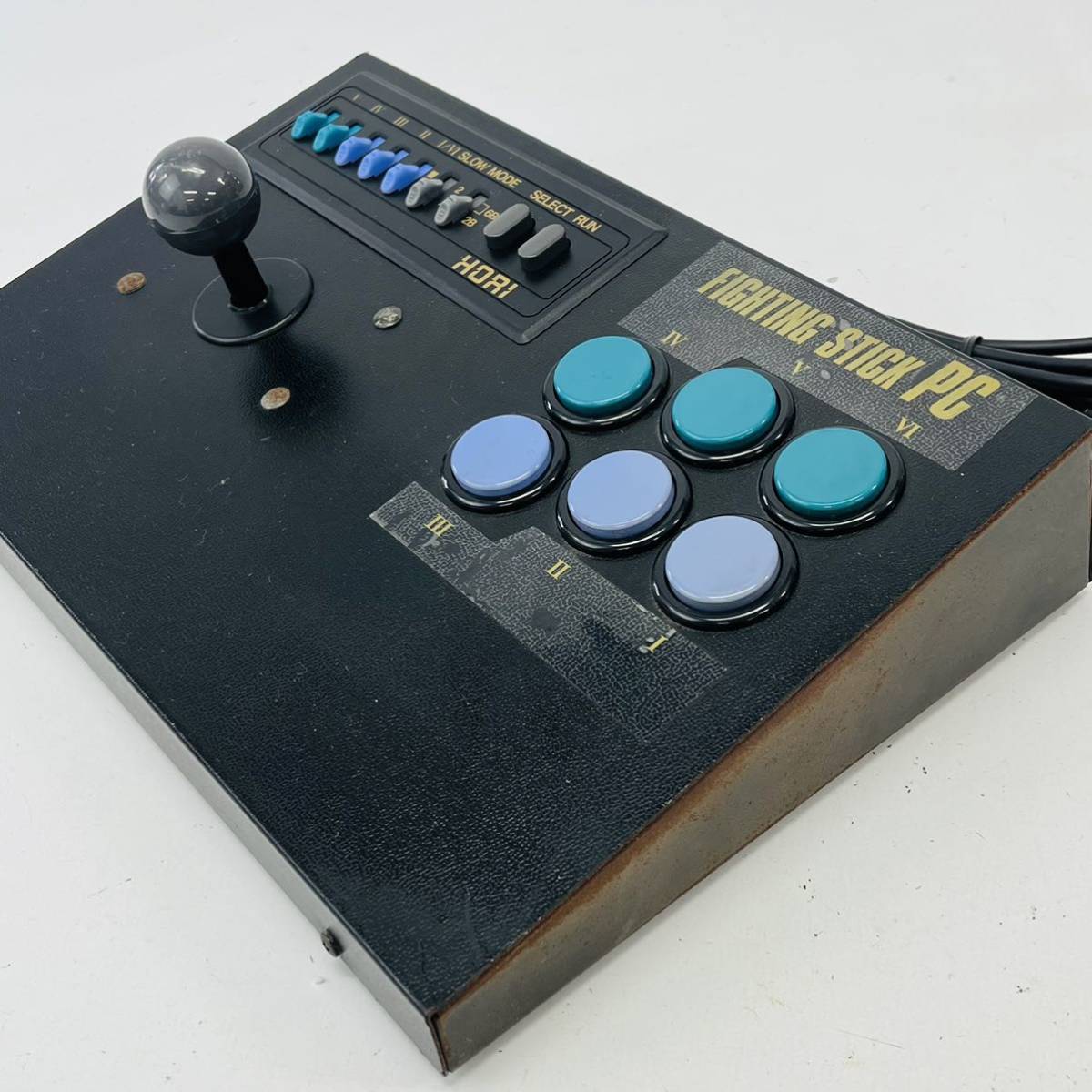 ☆希少・1円〜☆ HORI ホリ HPJ-08 PCエンジン FIGHTING STICK PC 本体 2台 ファイティング スティック コントローラー ジョイスティック_画像7