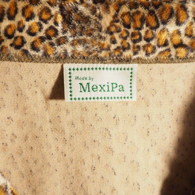 M3993P ▼MexiPa メキパ▼ 起毛パイル レオパードプリント メキシカンパーカー S オーバーサイズ / 21-011-MP-0808-3 シャツ 秋冬 rbの画像5