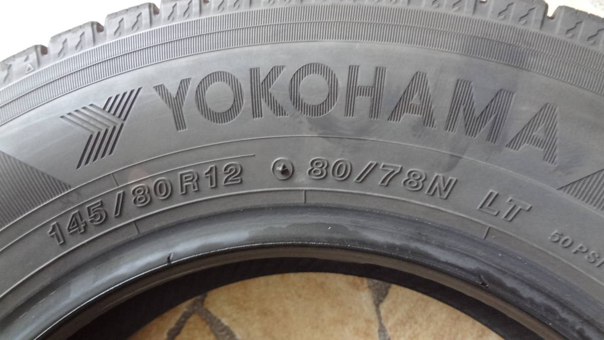 1040 スタッドレスタイヤ　ヨコハマ　アイスガードIG91　145/80R12　4本セット　80/78NLT_画像4