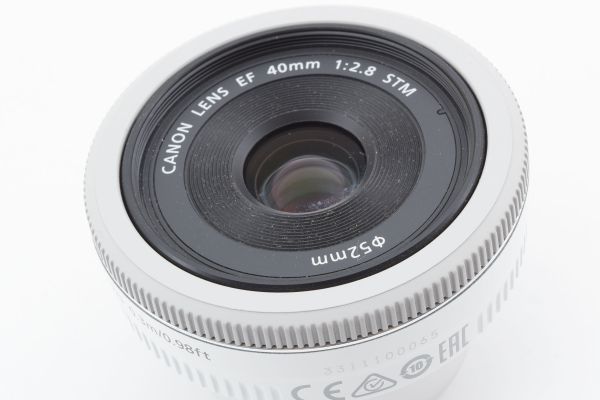 #h69★実用品★ Canon キヤノン EF 40mm F2.8 STM ホワイト_画像10