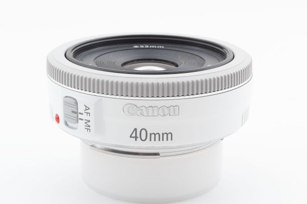 #h69★実用品★ Canon キヤノン EF 40mm F2.8 STM ホワイト_画像8