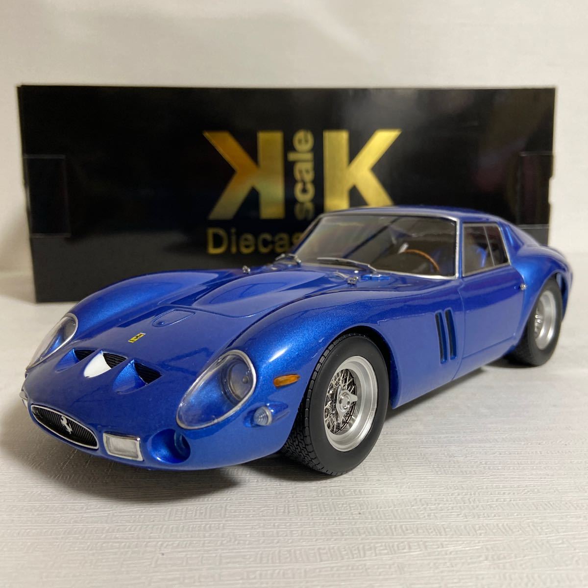 ★KKスケール／KK-Scale：1/18 ★フェラーリ　250 GTO シャーシ／FERRARI 250 GTO Shassis 3387 (ブルメタ) ☆used