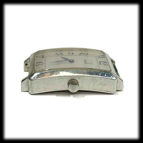 1円～ ■ ダンヒル ■ Dunhill レクタンギュラー STMV 手巻き メンズ腕時計 _画像2