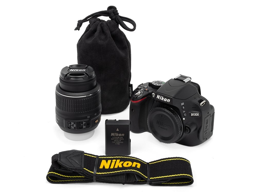 【Used】Nikon ニコン デジタル一眼レフ D5100 18-55mm f/3.5-5.6G VR ※充電器欠品【及川質店】_※充電器、ケーブルなど欠品しています