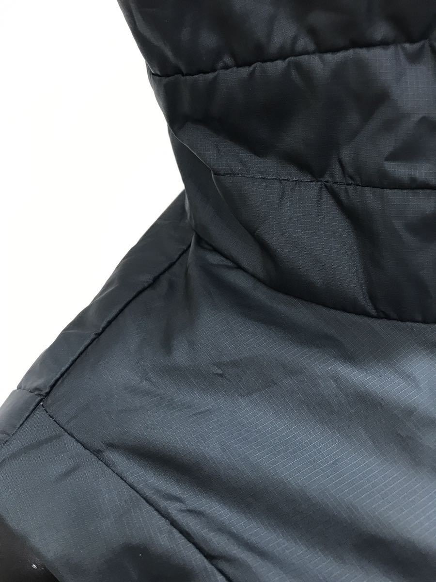 【USED】FILA フィラ ポリエステル フルジップ ハイネック 中綿 ベスト スパンコール グリーン系 緑 レディース LL ゴルフウェア_画像6