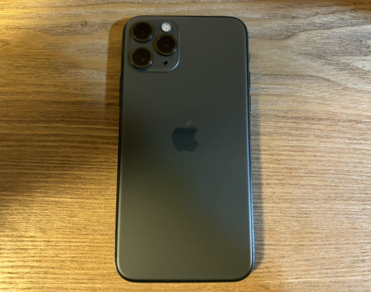 ドコモ版SIMフリー☆Apple iPhone11 Pro 256GB ミッドナイトグリーン
