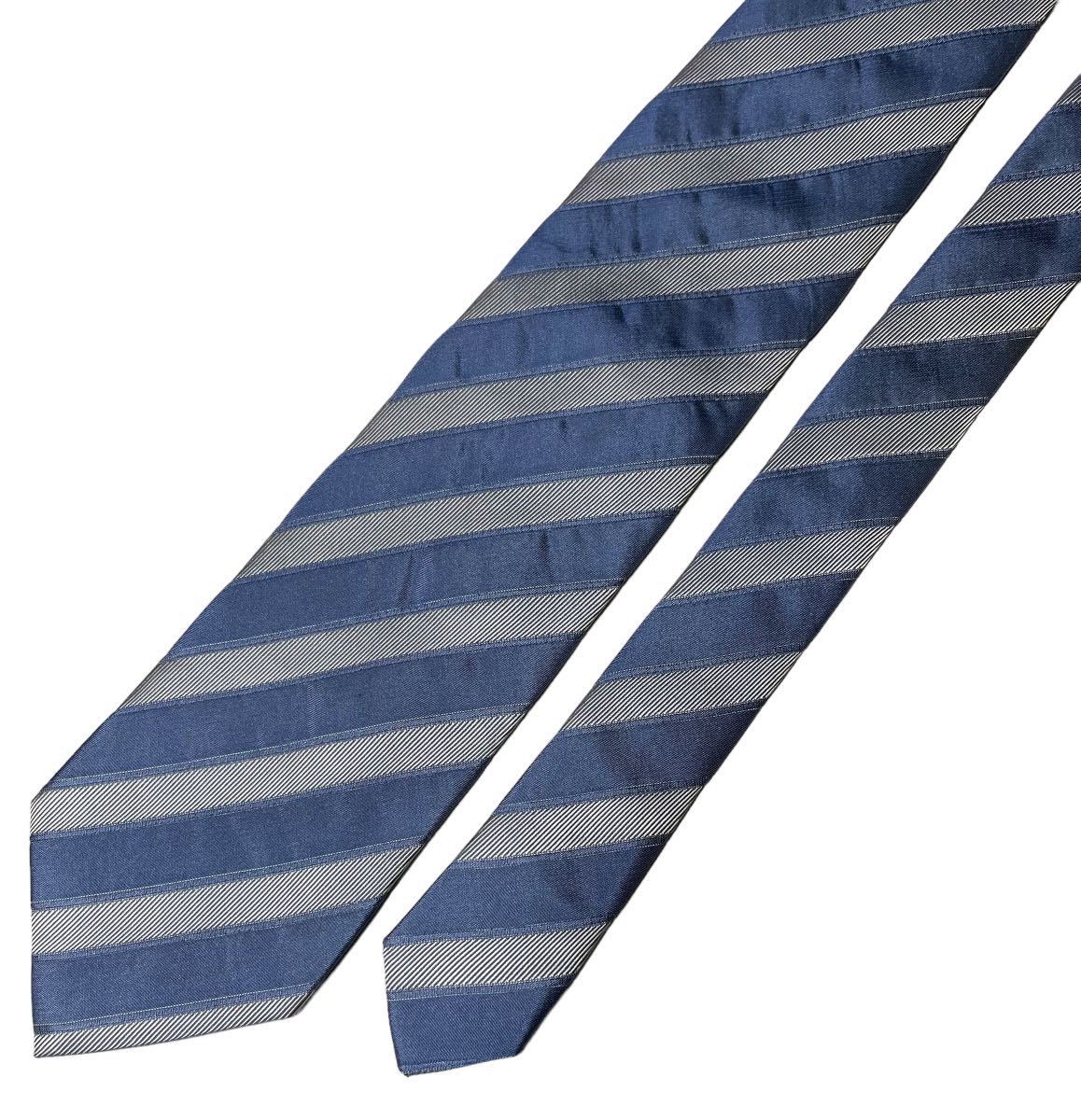 HUGO BOSS necktie reji men taru pattern stripe pattern Hugo Boss USED used m478