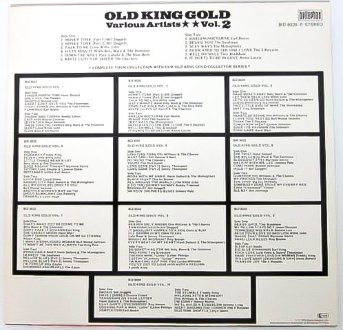 廃盤 LP ★ 1975年 Gusto ★ OLD KING GOLD VOLUME 2 ★ 50's Rock & Roll Doo Wop R&B ドゥーワップ ロックンロール ロカビリー_画像2