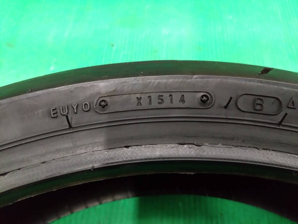 140　1F　DUNLOP　ダンロップ　α-13Z　F　SPORTMAX　120/70ZR17　中古　20231017_画像2