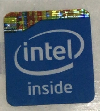 ■新品・未使用 ■10枚セット　【intel inside】エンブレムシール　【17*19㎜】送料無料・追跡サービス付き☆P113_画像1