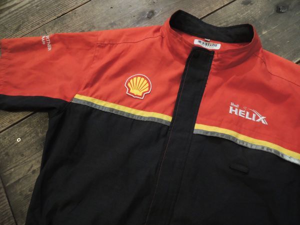 昭和シェル石油 Shell HELIX フェラーリ 半袖つなぎ LLサイズ Ferrari TECHINICAL PARTNER コラボ 非売品 オールインワン_画像4