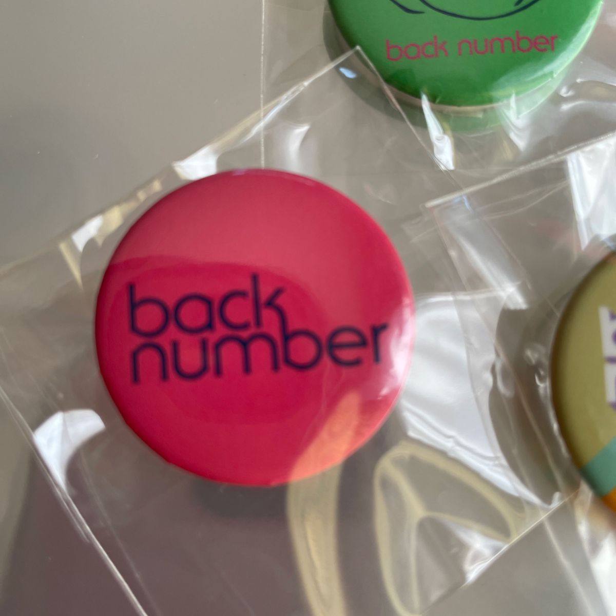 back number 缶バッジ3個