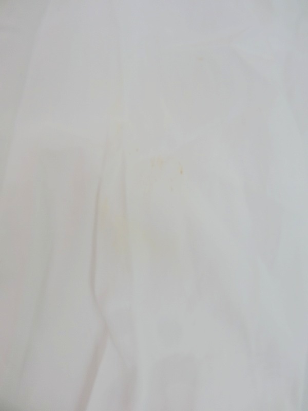 COMME des GARCONS SHIRT 長袖丸衿刺繍シャツ ホワイト 綿100% S W21815_画像6