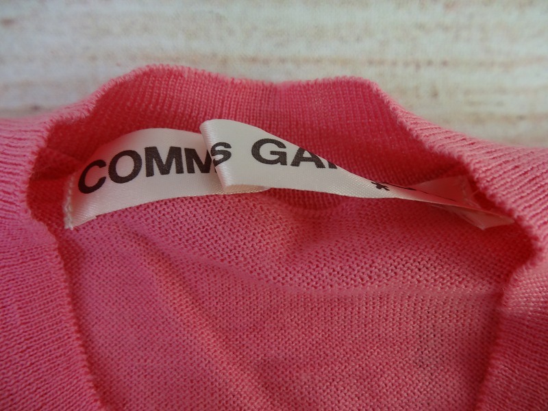 COMME des GARCONS コムデギャルソン ニットカーディガン ピンク 毛100% GM-N002 AD2004_画像5