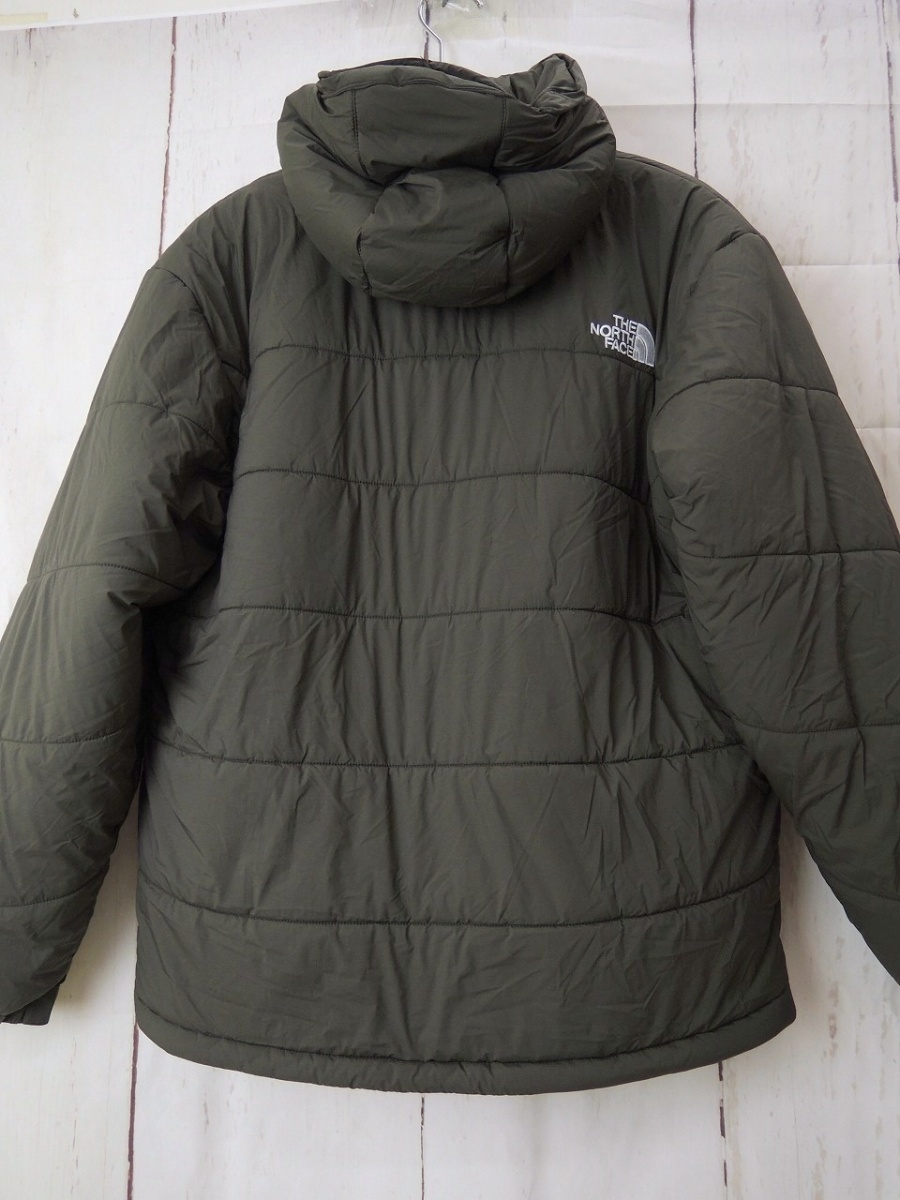 THE NORTH FACE ザ・ノース・フェイス 中綿ブルゾン L カーキ NY82202Z ナイロン87% ポリウレタン13% Made in Vietnam_画像2