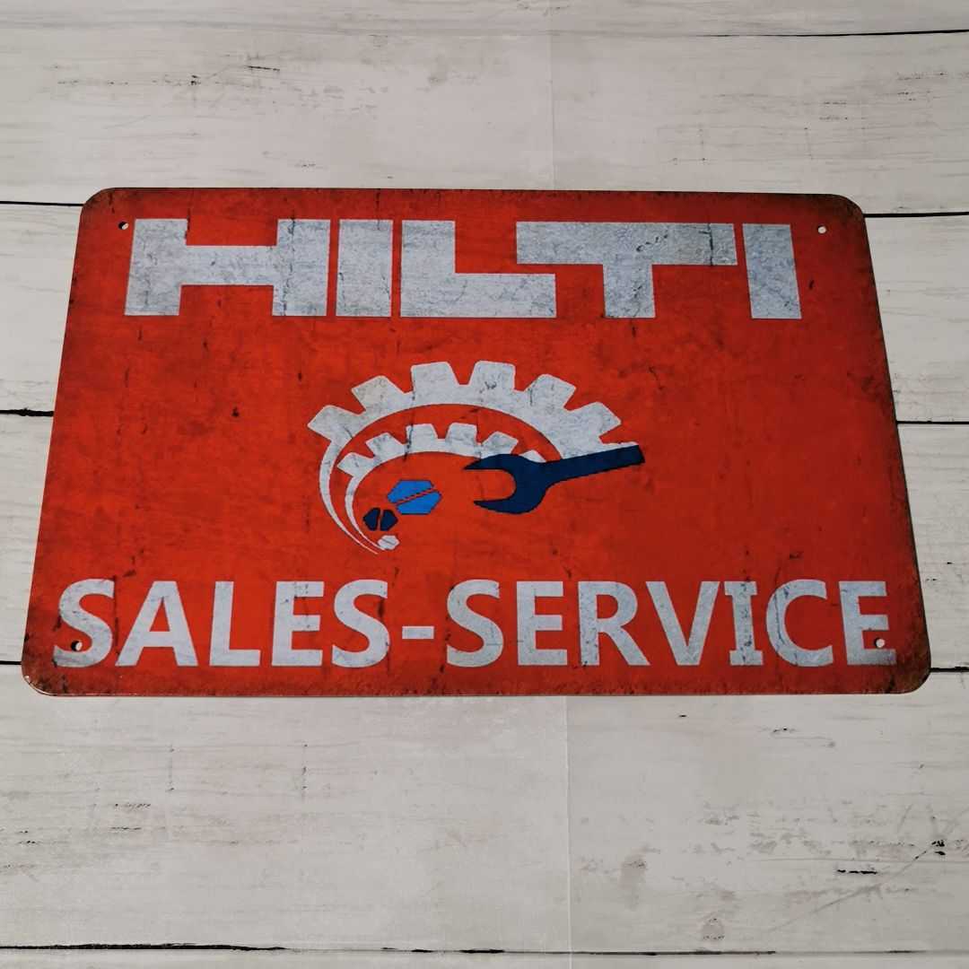 ブリキ看板 レトロ風看板 HILTI ヒルティ_画像1