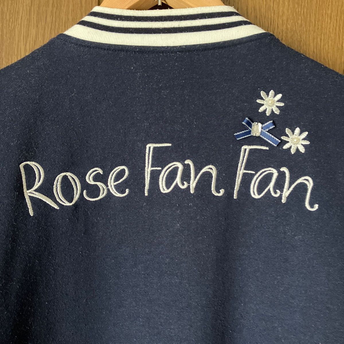  Rose Fan Fan 女の子 スタジャン ジャケット スタジアムジャンパー 160サイズ