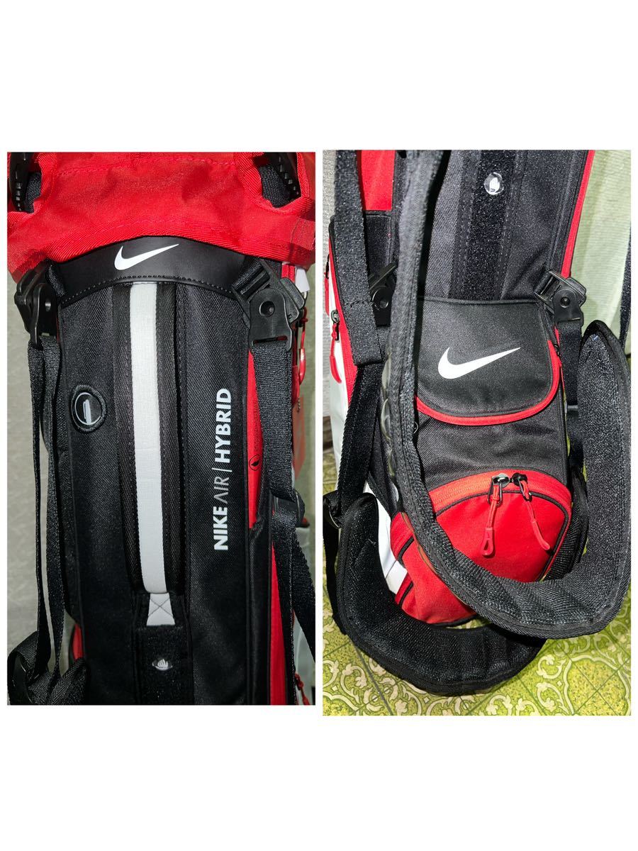  price cut * very popular white / red color 14 division specification *NIKE Nike stand caddie bag air Hybrid 2 GF3007