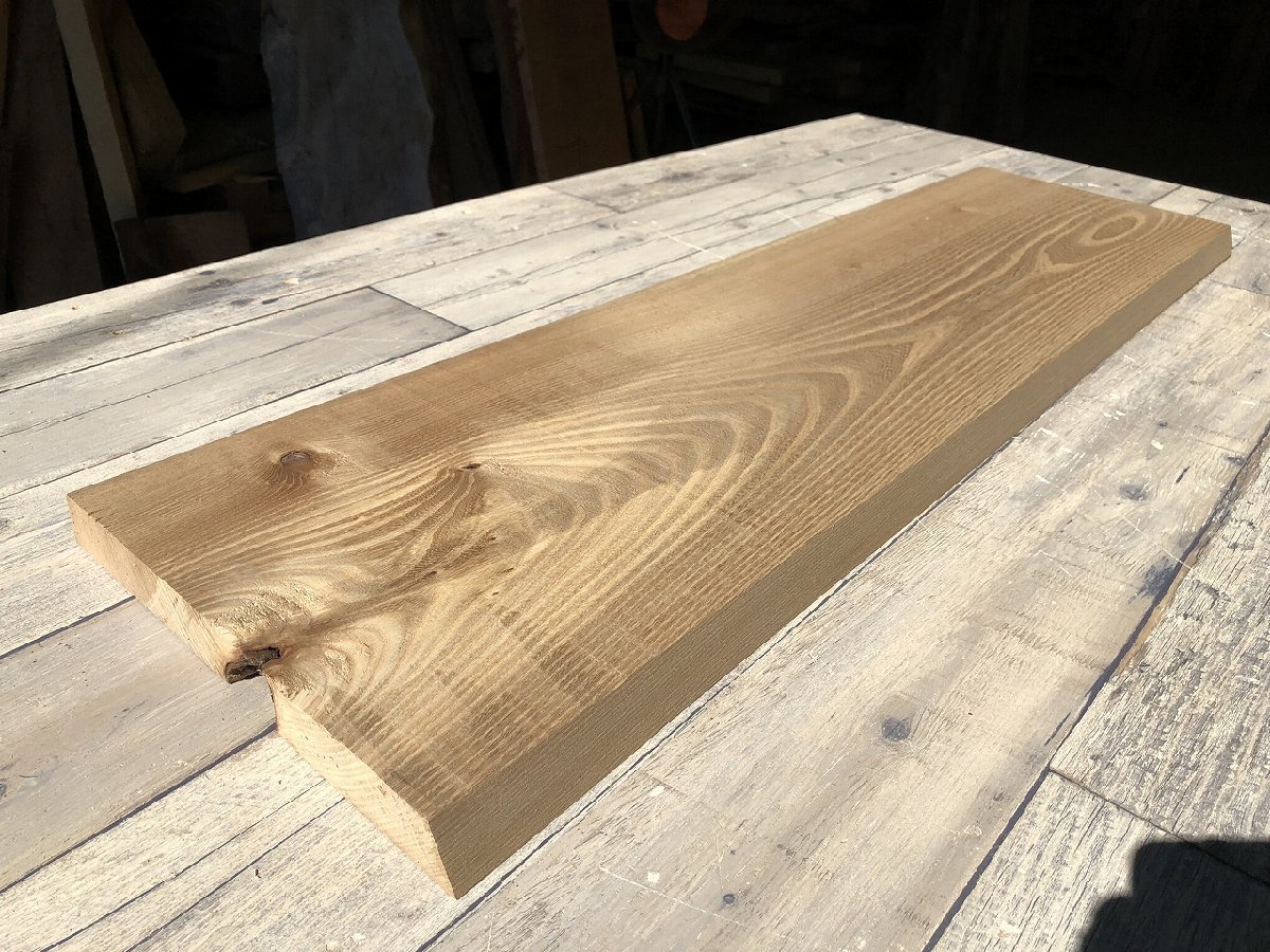 【DJ370R】楡 ～1192×～318×30㎜ 板材 極上杢 一枚板 材料 天然木 無垢材 乾燥材 銘木 材木 木工 DIY《銘木登屋》_画像1