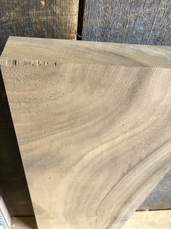 【EE801M】ラボア 625×275×55㎜ 厚板 一枚板 材料 天然木 無垢材 木材 乾燥材 銘木 希少材 DIY 木工《銘木登屋》_画像10